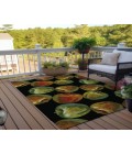 Dalyn Indoor/Outdoor Kendall KE8 Black Washable 10' x 14' Rug