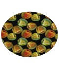 Dalyn Indoor/Outdoor Kendall KE8 Black Washable 8' x 8' Round Rug