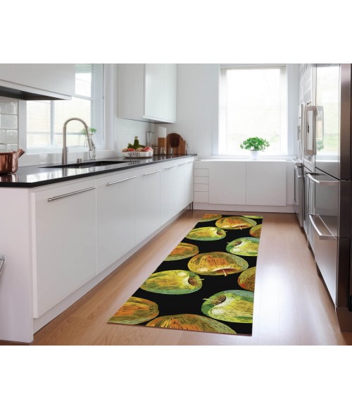 Dalyn Indoor/Outdoor Kendall KE8 Black Washable 2'3" x 7'6" Runner Rug