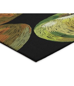 Dalyn Indoor/Outdoor Kendall KE8 Black Washable 1'8" x 2'6" Rug