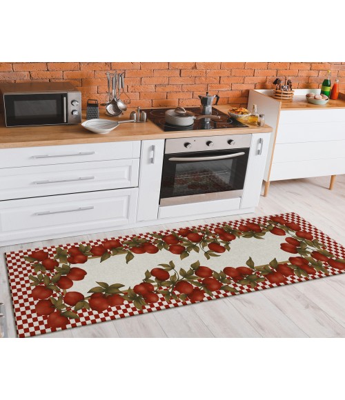 Dalyn Indoor/Outdoor Kendall KE9 Red Washable 2'3" x 7'6" Runner Rug