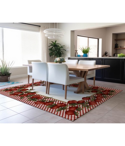Dalyn Indoor/Outdoor Kendall KE9 Red Washable 10' x 14' Rug