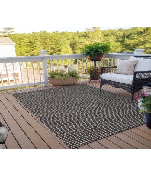 Dalyn Indoor/Outdoor Laidley LA1 Chocolate Washable 10' x 14' Rug