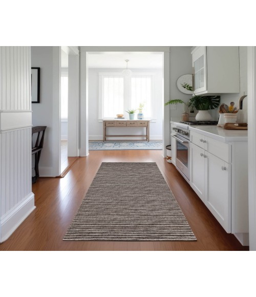 Dalyn Indoor/Outdoor Laidley LA1 Chocolate Washable 2'3" x 12' Rug