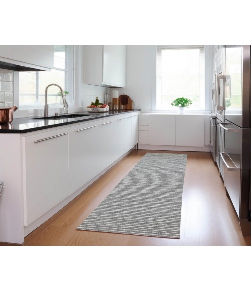 Dalyn Indoor/Outdoor Laidley LA1 Grey Washable 2'3" x 12' Rug