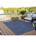Dalyn Indoor/Outdoor Laidley LA1 Navy Washable 8' x 10' Rug