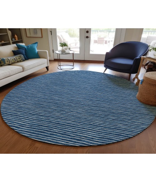Dalyn Indoor/Outdoor Laidley LA1 Navy Washable 10' x 10' Rug