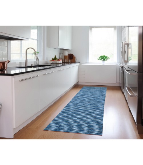 Dalyn Indoor/Outdoor Laidley LA1 Navy Washable 2'3" x 10' Rug
