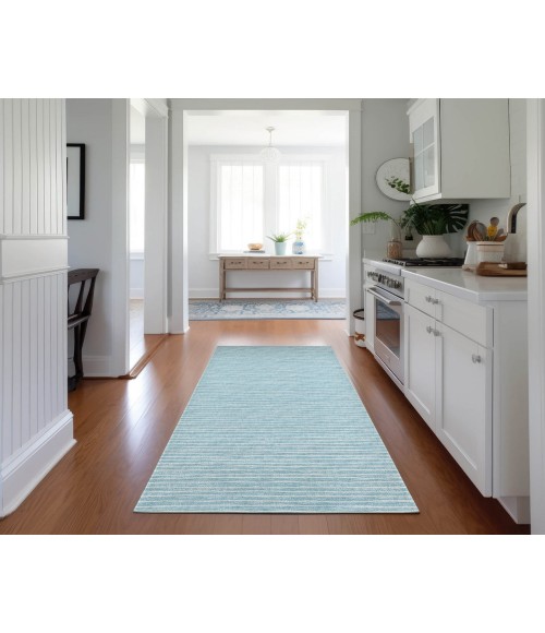 Dalyn Indoor/Outdoor Laidley LA1 Sky Blue Washable 2'3" x 7'6" Rug