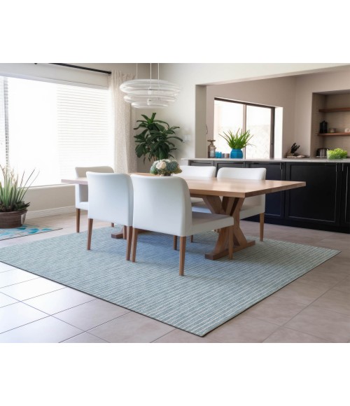 Dalyn Indoor/Outdoor Laidley LA1 Sky Blue Washable 10' x 14' Rug