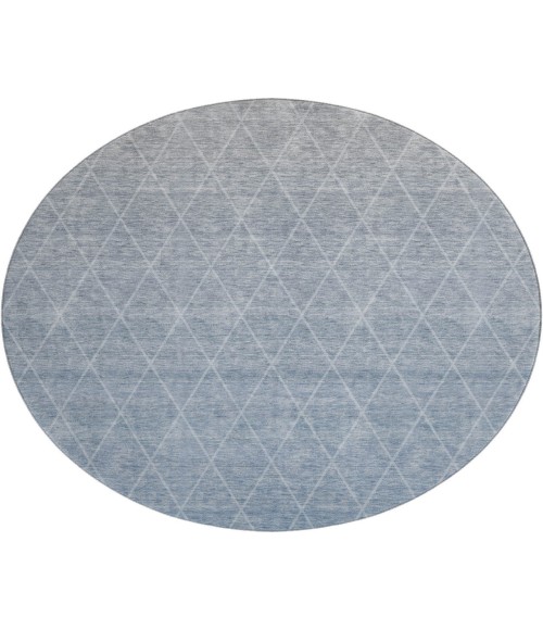 Dalyn Lazio Rug Dalyn Luxury Washable Lazio LZ2 Blue 8' x 8' Round Rug