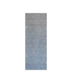 Dalyn Luxury Washable Lazio LZ2 Blue 2'3" x 7'6" Runner Rug