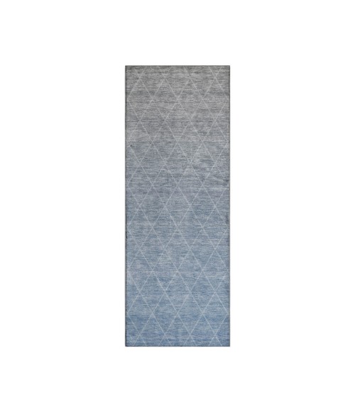 Dalyn Luxury Washable Lazio LZ2 Blue 2'3" x 7'6" Runner Rug