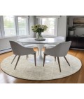 Dalyn Luxury Washable Lazio LZ2 Taupe 8' x 8' Round Rug
