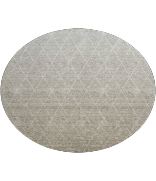 Dalyn Luxury Washable Lazio LZ2 Taupe 8' x 8' Round Rug