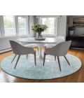 Dalyn Lazio Rug Dalyn Luxury Washable Lazio LZ2 Teal 8' x 8' Round Rug