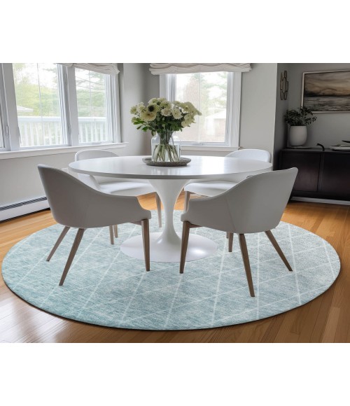 Dalyn Lazio Rug Dalyn Luxury Washable Lazio LZ2 Teal 8' x 8' Round Rug