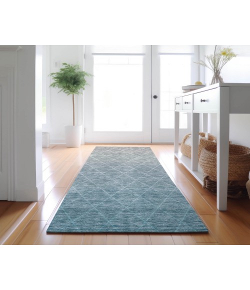 Dalyn Luxury Washable Lazio LZ2 Teal 2'3" x 7'6" Runner Rug