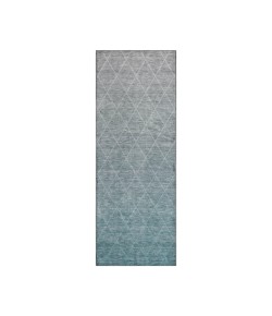 Dalyn Luxury Washable Lazio LZ2 Teal 2'3" x 7'6" Runner Rug