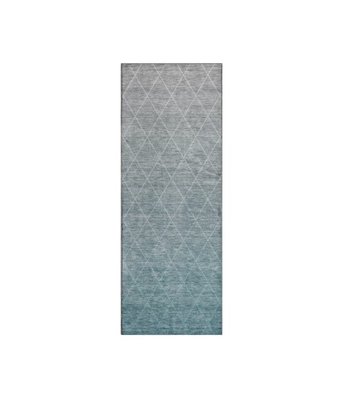Dalyn Luxury Washable Lazio LZ2 Teal 2'3" x 7'6" Runner Rug