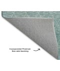 Dalyn Luxury Washable Lazio LZ2 Teal 1'8" x 2'6" Rug