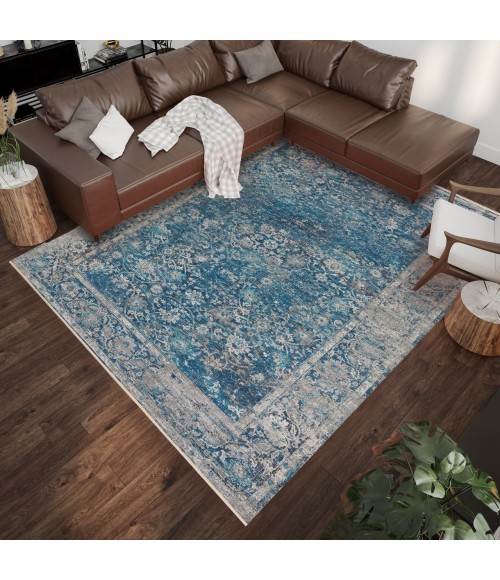 Dalyn Marbella MB2 Navy Area Rug 5 ft. X 7 ft. 6 Rectangle