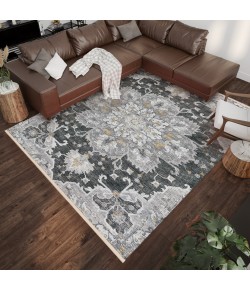 Dalyn Marbella MB3 Midnight Area Rug 8 ft. Round