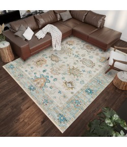 Dalyn Marbella MB6 Ivory Area Rug 8 ft. Round