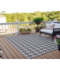 Dalyn Marlo Rug Dalyn Indoor/Outdoor Marlo MO1 Black Washable 9' x 12' Rug