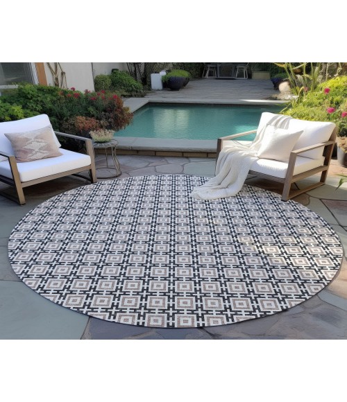 Dalyn Marlo Rug Dalyn Indoor/Outdoor Marlo MO1 Black Washable 10' x 10' Rug