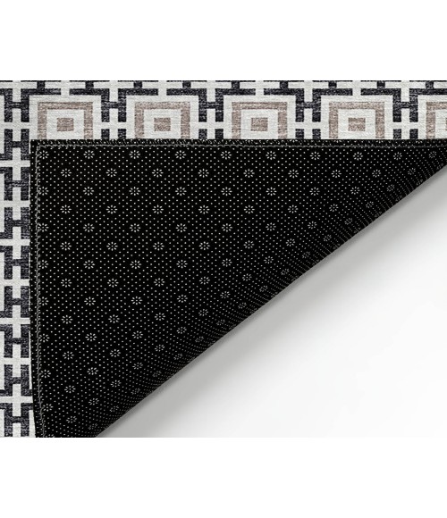 Dalyn Marlo Rug Dalyn Indoor/Outdoor Marlo MO1 Black Washable 9' x 12' Rug