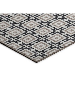 Dalyn Indoor/Outdoor Marlo MO1 Black Washable 6' x 6' Rug