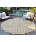 Dalyn Indoor/Outdoor Marlo MO1 Gold Washable 6' x 6' Rug