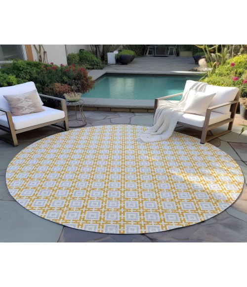 Dalyn Indoor/Outdoor Marlo MO1 Gold Washable 6' x 6' Rug