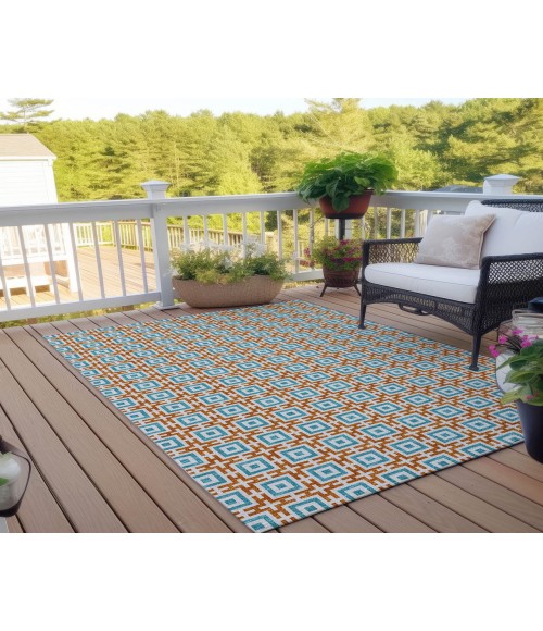 Dalyn Marlo Rug Dalyn Indoor/Outdoor Marlo MO1 Orange Washable 9' x 12' Rug