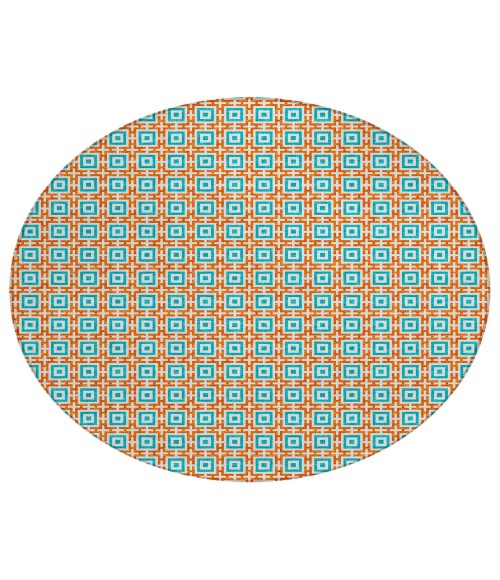Dalyn Marlo Rug Dalyn Indoor/Outdoor Marlo MO1 Orange Washable 10' x 10' Rug