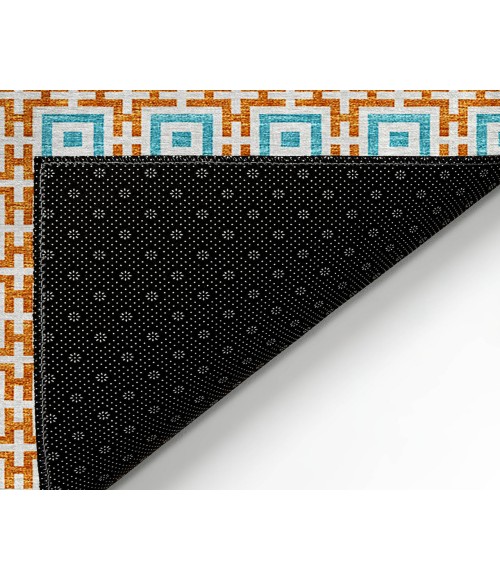 Dalyn Marlo Rug Dalyn Indoor/Outdoor Marlo MO1 Orange Washable 9' x 12' Rug