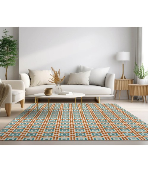 Dalyn Marlo Rug Dalyn Indoor/Outdoor Marlo MO1 Orange Washable 9' x 12' Rug