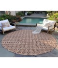 Dalyn Indoor/Outdoor Marlo MO1 Paprika Washable 4' x 4' Rug