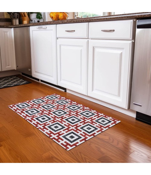 Dalyn Indoor/Outdoor Marlo MO1 Red Washable 1'8" x 2'6" Rug