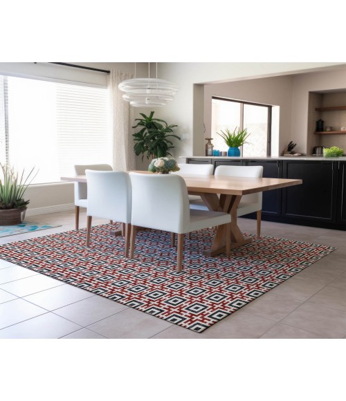 Dalyn Marlo Rug Dalyn Indoor/Outdoor Marlo MO1 Red Washable 9' x 12' Rug