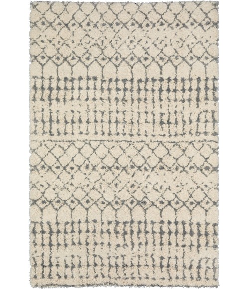 Dalyn Marquee MQ2 Ivory / Metal Area Rug 1 ft. 8 X 2 ft. 6 Rectangle