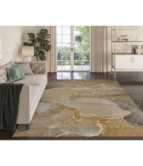 Dalyn Luxury Washable Odyssey OY10 Chocolate 8' x 10' Rug
