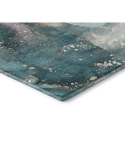 Dalyn Luxury Washable Odyssey OY11 Teal 8' x 8' Round Rug