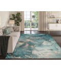 Dalyn Luxury Washable Odyssey OY11 Teal 9' x 12' Rug