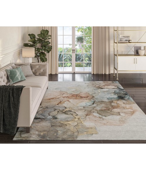 Dalyn Luxury Washable Odyssey OY12 Tan 5' x 7'6" Rug