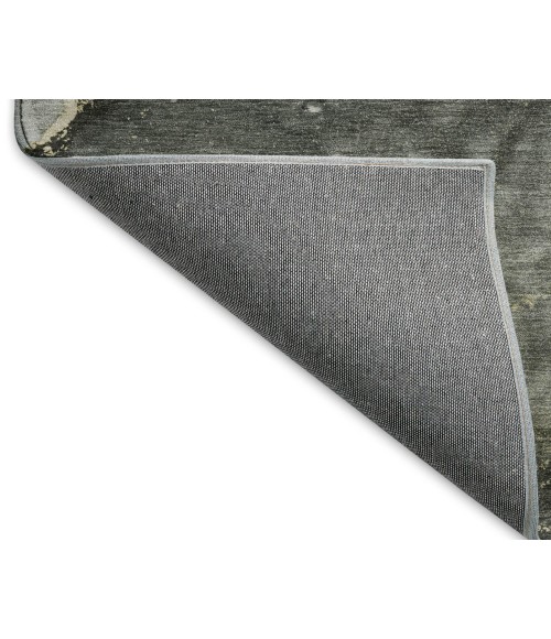 Dalyn Luxury Washable Odyssey OY14 Charcoal 8' x 8' Round Rug