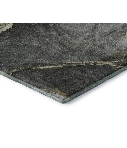 Dalyn Luxury Washable Odyssey OY14 Charcoal 8' x 8' Round Rug