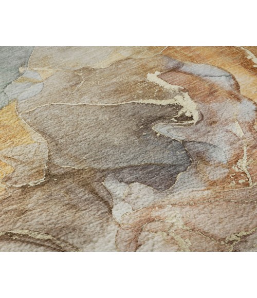 Dalyn Luxury Washable Odyssey OY1 Taupe 8' x 8' Round Rug