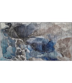 Dalyn Luxury Washable Odyssey OY3 Blue 1'8" x 2'6" Rug